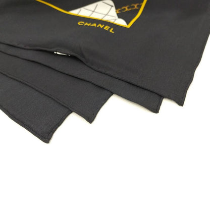 Chanel Scarf Mademoiselle Matelasse Black