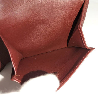 Cartier Bifold Wallet Leather Bordeaux