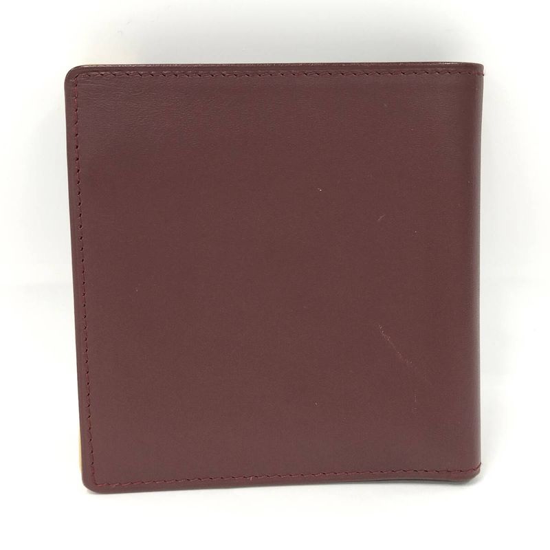 Cartier Bifold Wallet Leather Bordeaux