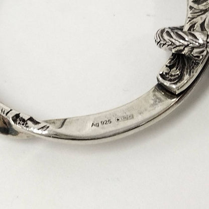 Gucci Key Holder Key Ring Interlocking G Arabesque Sv925 Silver