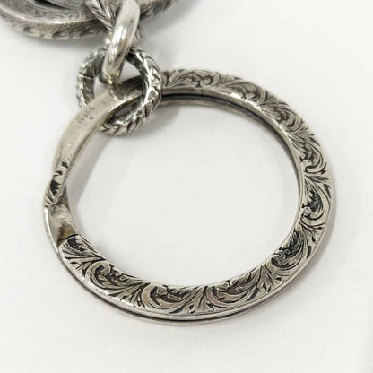 Gucci Key Holder Key Ring Interlocking G Arabesque Sv925 Silver