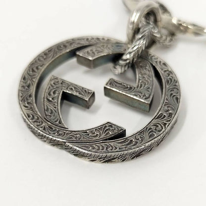 Gucci Key Holder Key Ring Interlocking G Arabesque Sv925 Silver