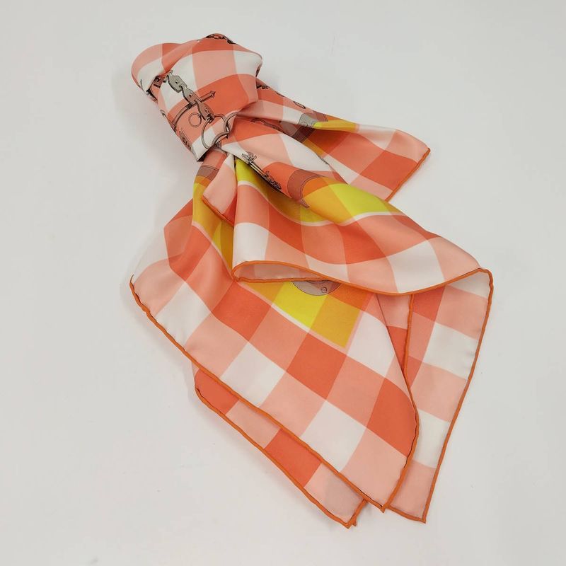 Hermes Carré 90 100% Silk Nors Et Courmettes