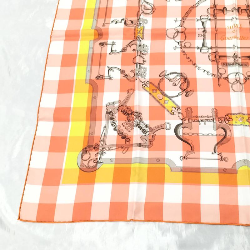 Hermes Carré 90 100% Silk Nors Et Courmettes