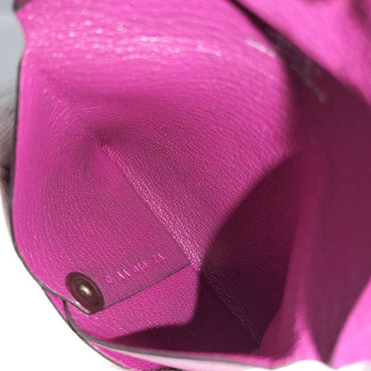 Hermes Bastia Coin Case Leather Magnolia Purple C Engraved