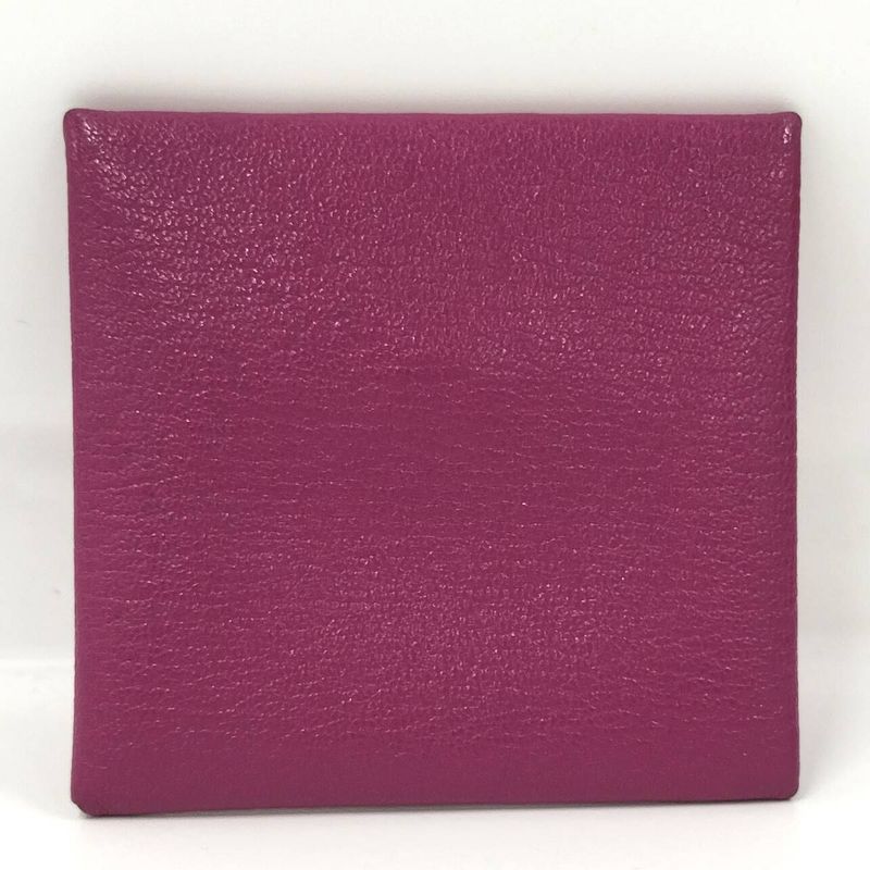 Hermes Bastia Coin Case Leather Magnolia Purple C Engraved