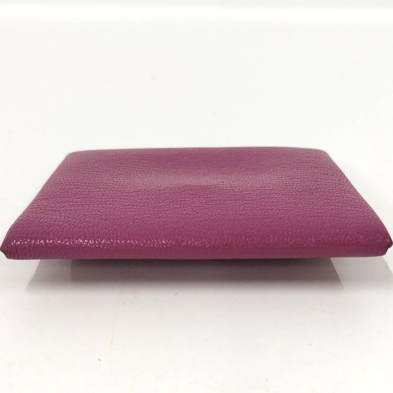 Hermes Bastia Coin Case Leather Magnolia Purple C Engraved
