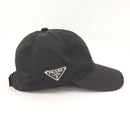 Prada Cap Baseball Cap Nylon Black Size M 1hc274