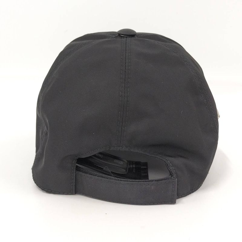Prada Cap Baseball Cap Nylon Black Size M 1hc274