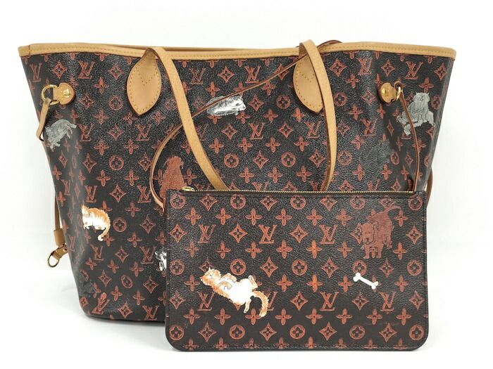Louis Vuitton Tote Bag Neverfull MM Transformed Monogram Catgram Marron M44441