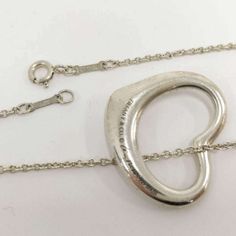 Tiffany & Co Necklace Open Heart Sv925 Silver 925 Silver