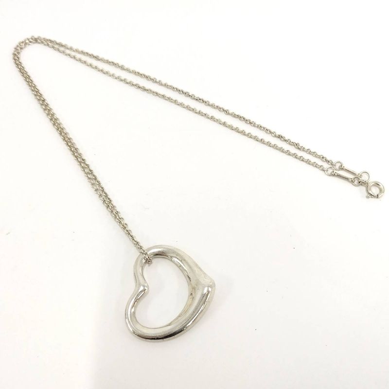 Tiffany & Co Necklace Open Heart Sv925 Silver 925 Silver