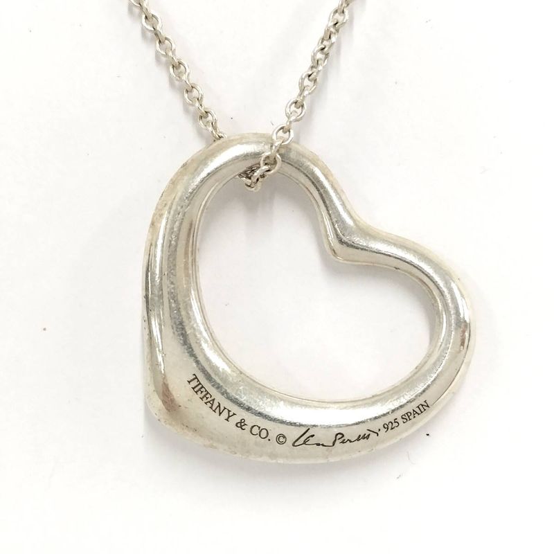 Tiffany & Co Necklace Open Heart Sv925 Silver 925 Silver