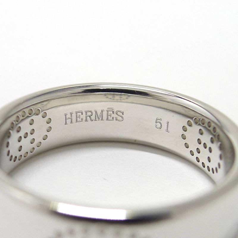 Hermes Ring Evelyn Eclipse 750wg 18k White Gold White Gold Nominal Size 51