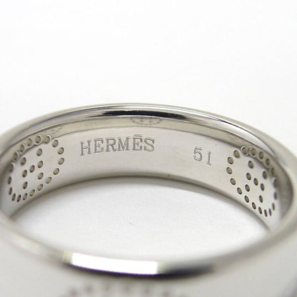 Hermes Ring Evelyn Eclipse 750wg 18k White Gold White Gold Nominal Size 51