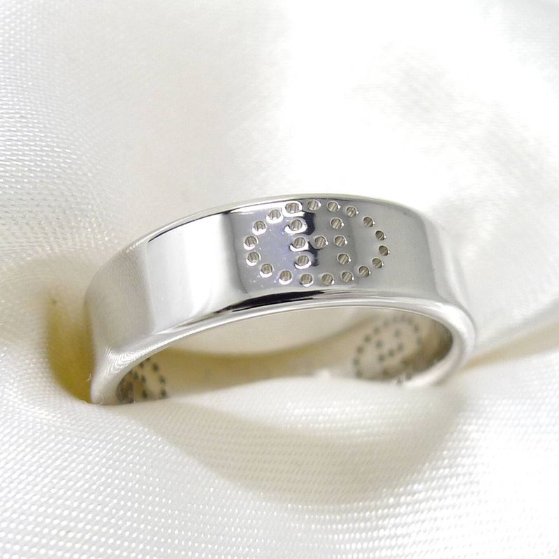 Hermes Ring Evelyn Eclipse 750wg 18k White Gold White Gold Nominal Size 51