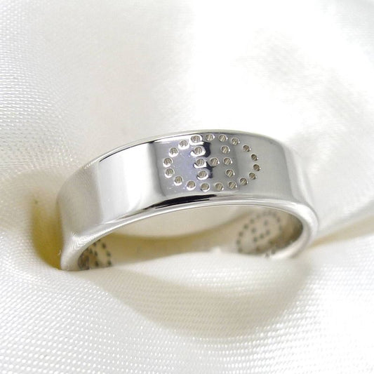 Hermes Ring Evelyn Eclipse 750wg 18k White Gold White Gold Nominal Size 51