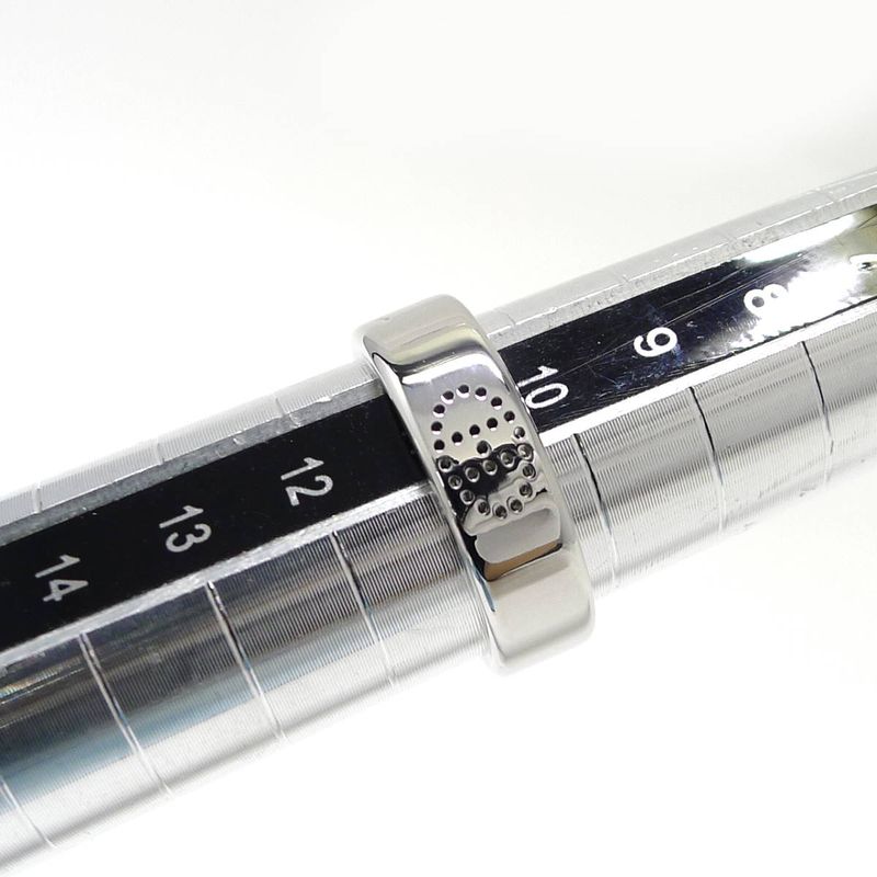 Hermes Ring Evelyn Eclipse 750wg 18k White Gold White Gold Nominal Size 51