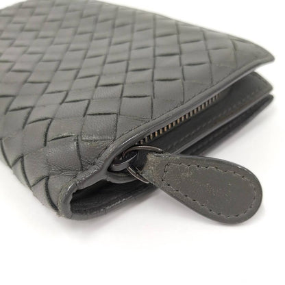 Bottega Veneta Bifold Wallet Intrecciato Leather Khaki
