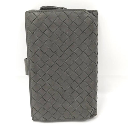 Bottega Veneta Bifold Wallet Intrecciato Leather Khaki