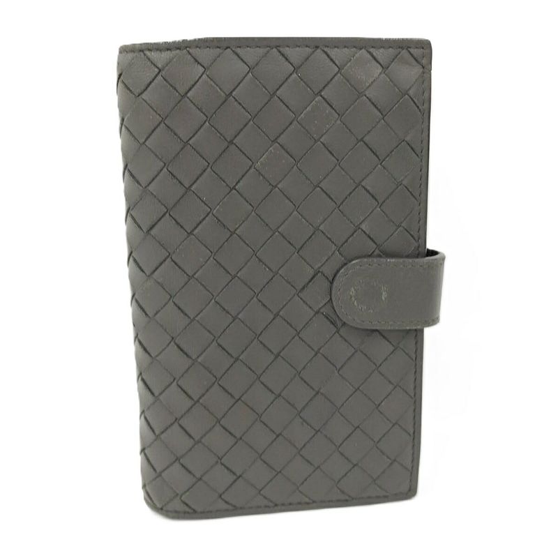 Bottega Veneta Bifold Wallet Intrecciato Leather Khaki