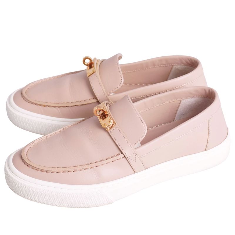 Hermes Sneakers 2023 Slip-on Game Kelly Gold