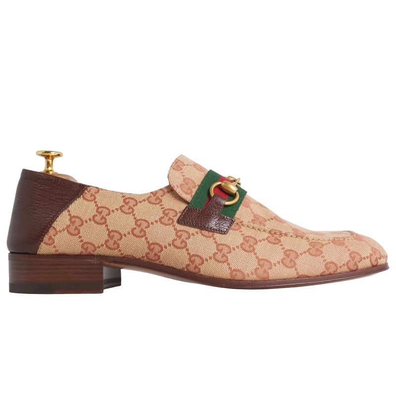 Unused Gucci Loafers Moccasins Horsebit Sherry Line