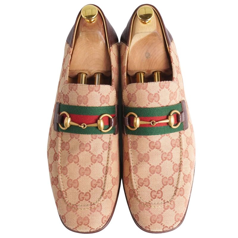 Unused Gucci Loafers Moccasins Horsebit Sherry Line
