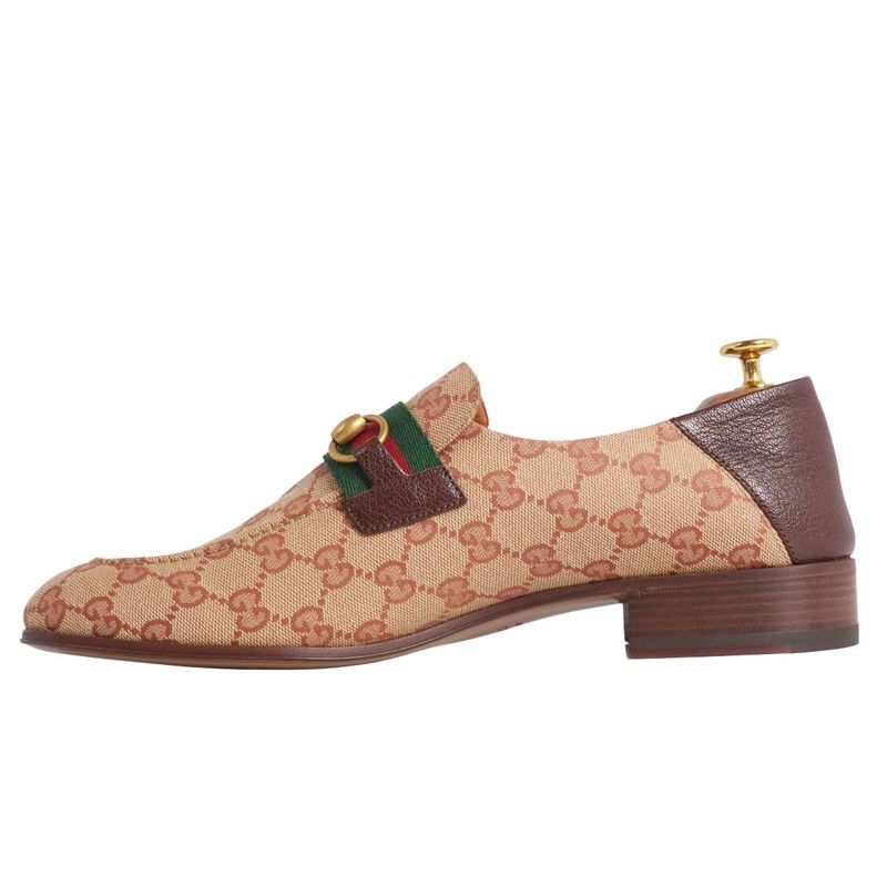 Unused Gucci Loafers Moccasins Horsebit Sherry Line