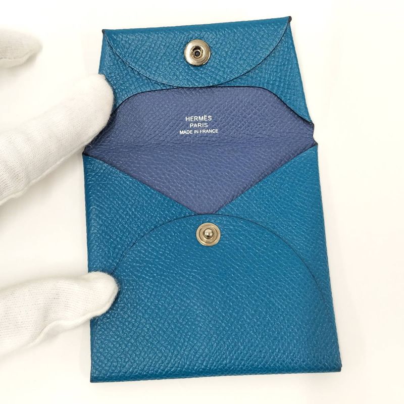 Hermes Bastia Coin Case Leather Stamped C