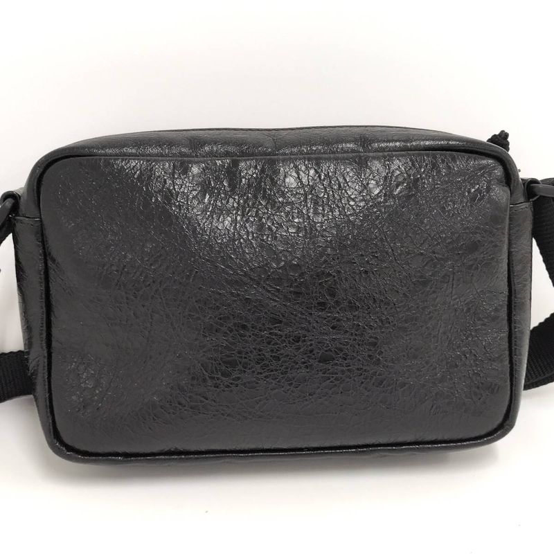 Balenciaga Shoulder Bag Explorer Leather Black 646138