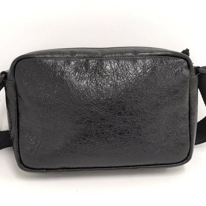 Balenciaga Shoulder Bag Explorer Leather Black 646138