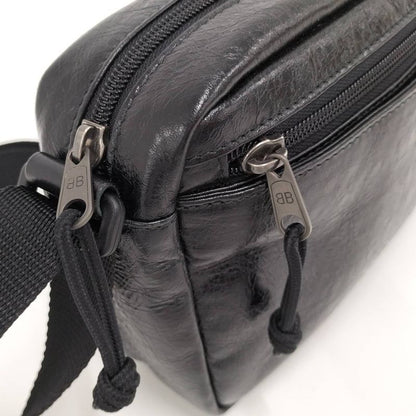 Balenciaga Shoulder Bag Explorer Leather Black 646138