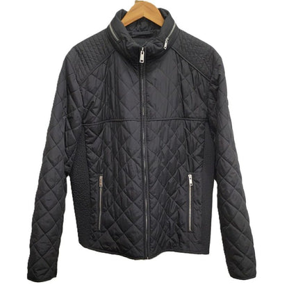 Prada Zip-Up Jacket Quilted Polyamide Polyester Black Size 56