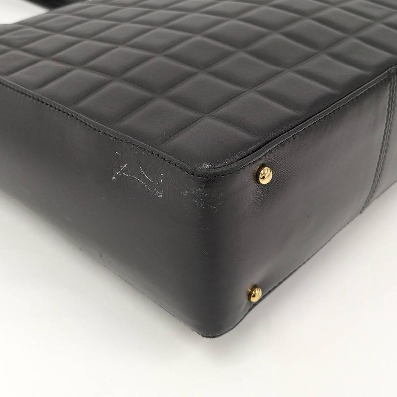 Chanel Tote Bag Chocobar Leather Black A17809