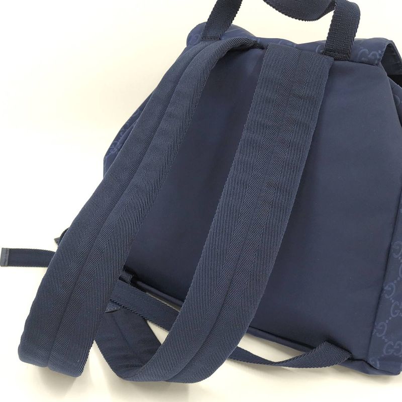 Gucci Backpack Sac Backpack Nylon Blue 213043