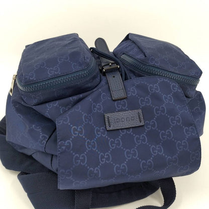 Gucci Backpack Sac Backpack Nylon Blue 213043