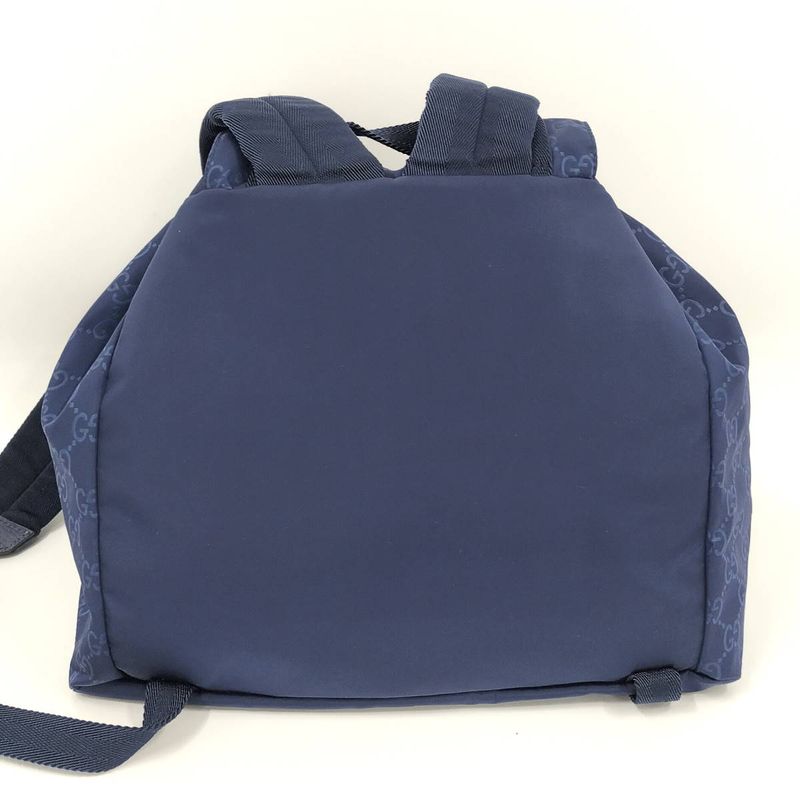 Gucci Backpack Sac Backpack Nylon Blue 213043