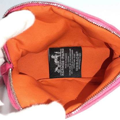 Hermes Bolide Pouch 16 Mini Canvas Pink