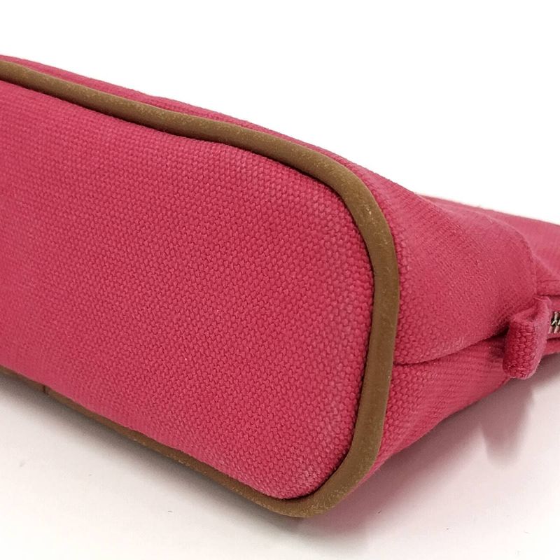 Hermes Bolide Pouch 16 Mini Canvas Pink
