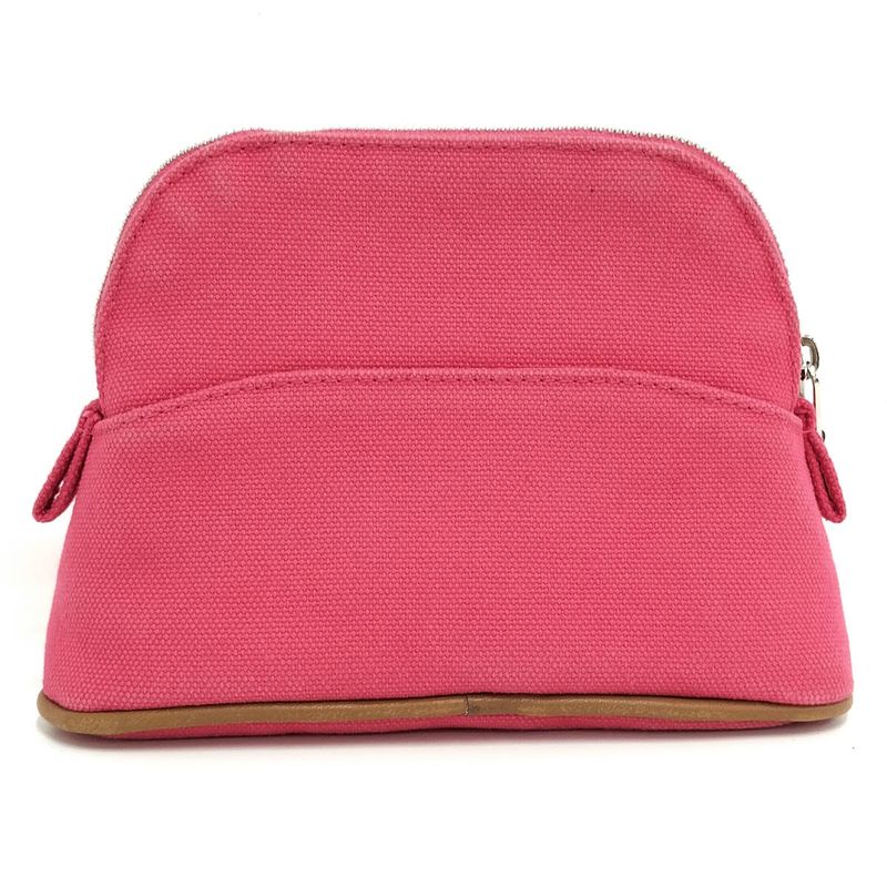 Hermes Bolide Pouch 16 Mini Canvas Pink
