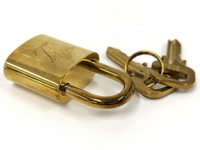 Louis Vuitton Padlock Key Plated Gold