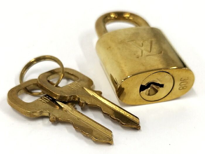 Louis Vuitton Padlock Key Plated Gold