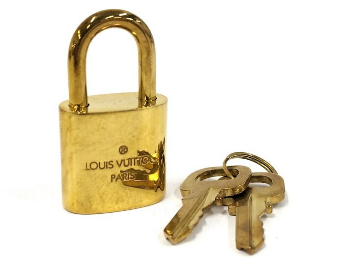 Louis Vuitton Padlock Key Plated Gold