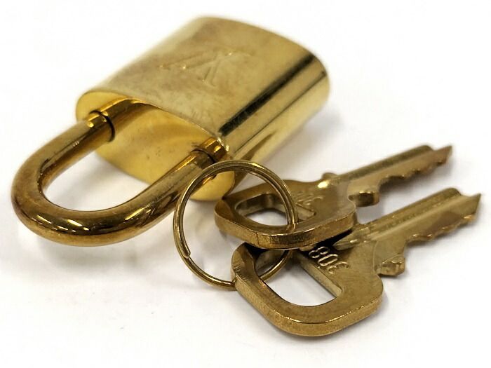 Louis Vuitton Padlock Key Plated Gold