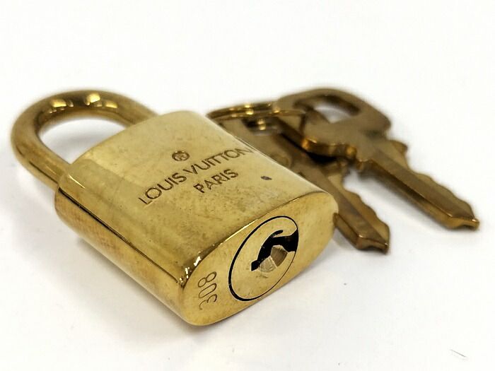 Louis Vuitton Padlock Key Plated Gold