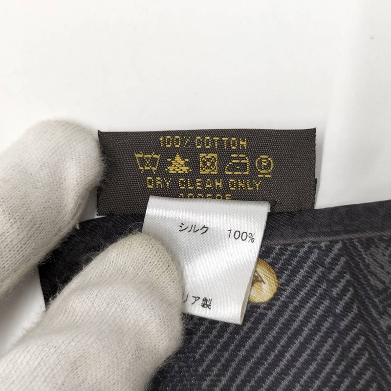 Louis Vuitton Tulley Scarf Bandeau New Denim Monogram 100% Silk M72338