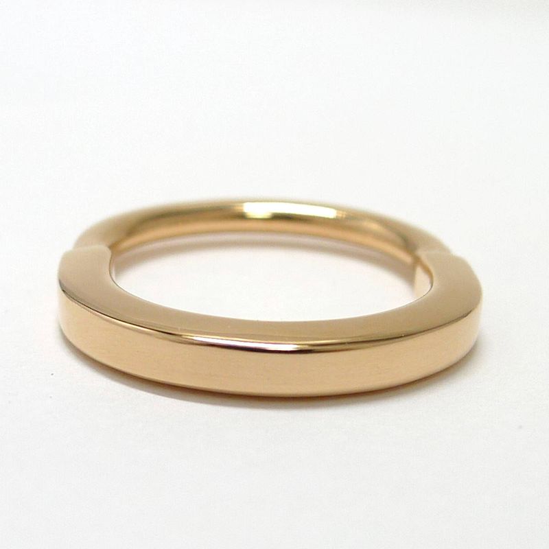 Tiffany & Co Ring Lock 750pg 18k Pink Gold Pink Gold with Diamonds Approx 9