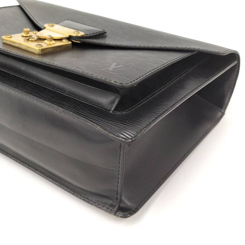 Louis Vuitton Monceau 28 Shoulder Bag Epi Noir Black M52122