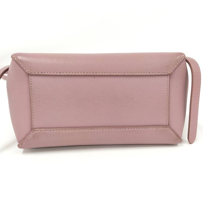 Celine Belt Bag Nano 2way Shoulder Leather Salmon Pink